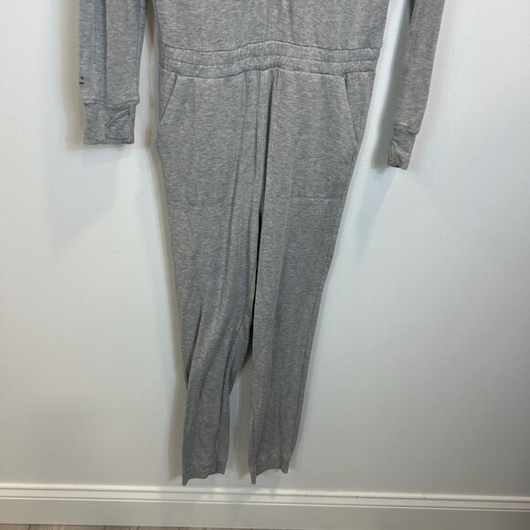 Athleta Girl Jumpsuit XL 14 Gray Hooded One of a Kind #984027 Comfort - Picture 3 of 8